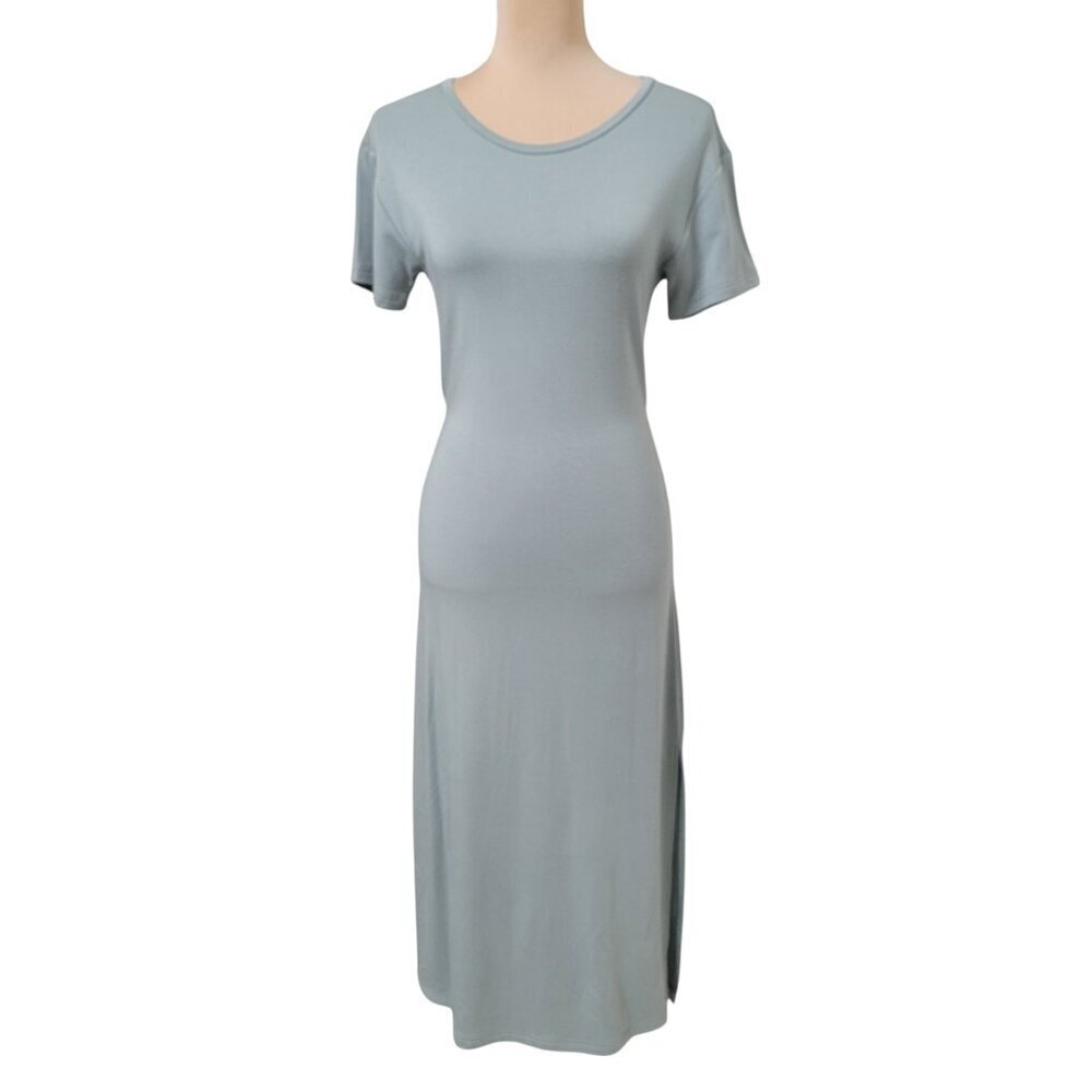 BB Dakota Size XS Light Sage Green "Before Midnight" Maxi Dress w/ Side Slit